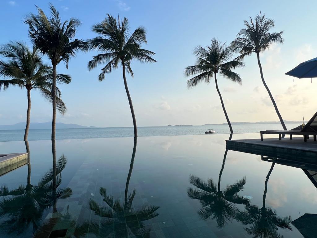 Serene oceanfront yoga in Thailand